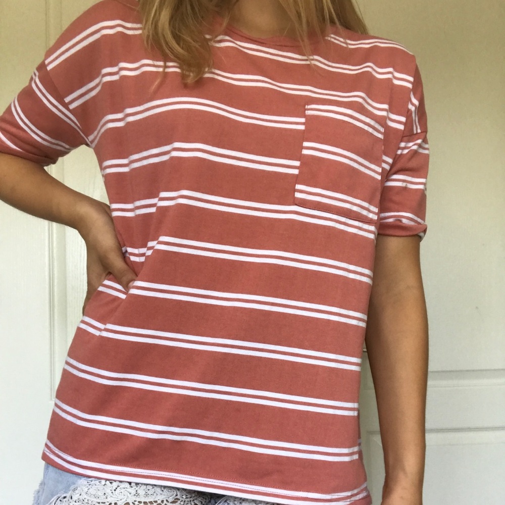 Long striped T-shirt